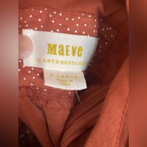 New Anthropologie burnt orange dress xl